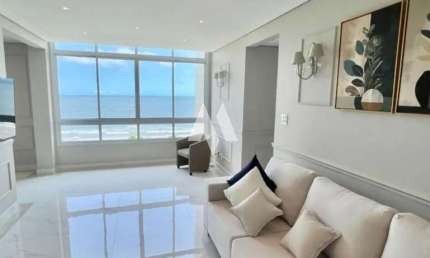 Apartamento frente mar reformado com 2 dormitórios à venda, 85 m² - Aparecida - Santos/SP
