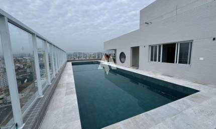 Apartamento em Boqueirão, 1 dormitório, 1 vaga, lazer completo - Santos/SP