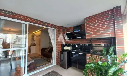 Apartamento com 3 quartos/suítes, varanda gourmet e lazer à venda na Vila Rica/Boqueirão - Santos/SP