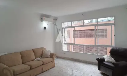 Apartamento quadra da praia - bairro pompéia -02 quartos - 02 banheiros