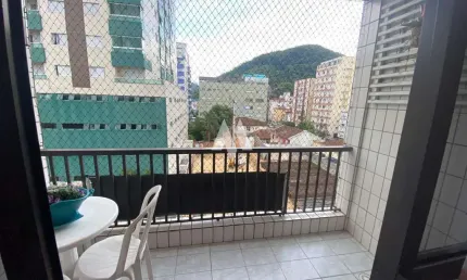 Apartamento para venda de  2 dormitórios - quadra da praia do itararé / são vicente