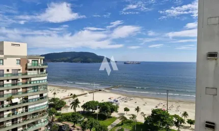 Apartamento vista mar 3 quartos e 1 vaga à venda no boqueirão - santos/sp