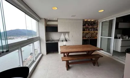 Apartamento  com vista mar 3 suites na Ponta da Praia em Santos
