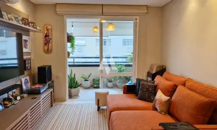 Apartamento com 2 quartos 2 vagas e lazer à venda no Embaré - Santos/SP