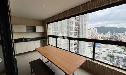 Apartamento à venda com 2 dormitórios e vaga demarcada em josé menino, santos/sp