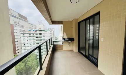 Apartamento à venda com 2 dormitórios e vaga demarcada em josé menino, santos/sp