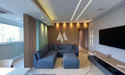 Apartamento com 2 dormitórios mobiliado e lazer para alugar no Gonzaga - Santos/SP