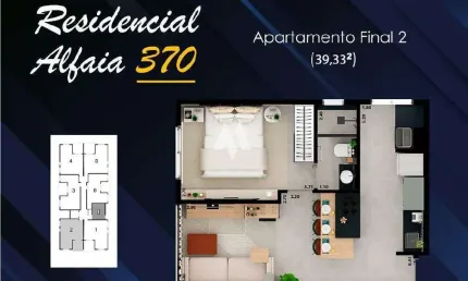 Apartamento com 1 quarto à venda na Rua Alfaia Rodrigues, Embaré, Santos