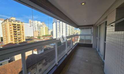 Apartamento em Gonzaga, Santos/SP a Locação 1 dormitorio, semi mobliado