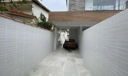 Casa nova com 3 dormitórios 1 suíte - vila belmiro  em santos