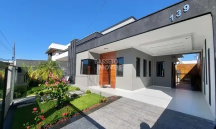 Casa em condomínio fechado com 3 quartos à venda na rua alamo, 139, bela vista, palhoça por r$ 849.000