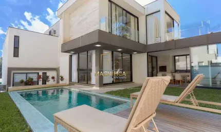 Casa em condomínio fechado com 4 quartos à venda na Avenida Fredolin Wolf, 3121, Santa Felicidade, Curitiba, 425 m2 por R$ 3.989.000