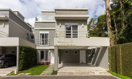 Casa em condomínio fechado com 3 quartos à venda na rua ângelo bom, 41, campo comprido, curitiba, 204 m2 por r$ 2.200.000