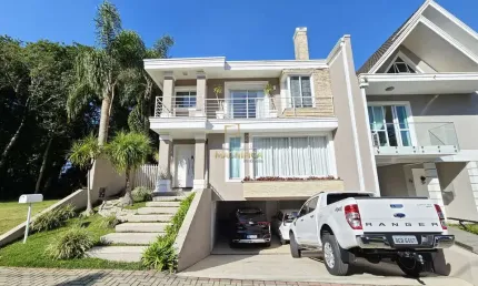 Casa em condomínio fechado com 4 quartos para alugar na rua virgínia dalabona, 1202, orleans, curitiba, 270 m2 por r$ 15.900