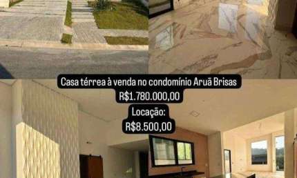 CONDOMÍNIO ARUÃ BRISAS  Casa com 3 dormitórios à venda, 150 m² por R$ 1.780.000 - Parque Residencial Itapeti