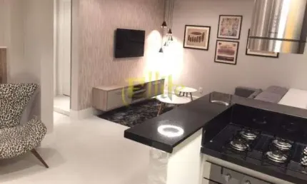 Apartamento de 02 dormitórios mobiliado para locação e venda na região do Brooklin em São Paulo, próxima a estação Morumbi!