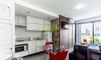 Apartamento para locação na Vila Olímpia totalmente mobiliado, próximo das faculdades INSPER e Anhembi Morumbi!