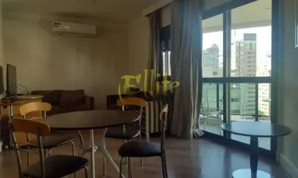 Flat para locação com 02 dormitórios no paraíso, totalmente mobiliado com serviços, próximo ao hcor!