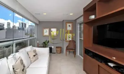 Apartamento alto padrão de 01 dormitório totalmente mobiliado e decorado para locação na Vila Olímpia em São Paulo!