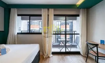 Studio mobiliado para locação com 01 dormitório na região do Campo Belo em São Paulo!