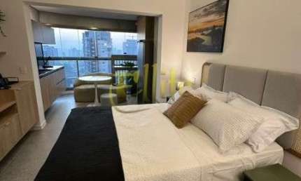 Apartamento mobiliado com 01 dormitório na região do Brooklin, São Paulo!