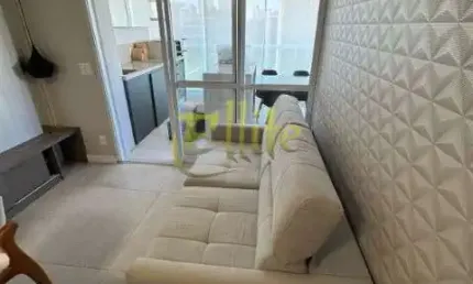 Apartamento mobiliado com 02 dormitórios para locação na região do Brooklin em São Paulo, próximo à Estação Campo Belo!