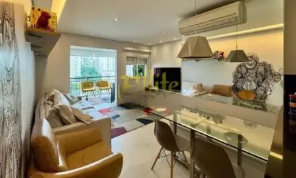 Apartamento mobiliado para locação no bairro brooklin, são paulo!