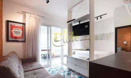 Apartamento mobiliado com 01 dormitório para locação na região de Pinheiros em São Paulo!