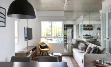 Apartamento mobiliado com 01 dormitório para locação na região do brooklin em são paulo!