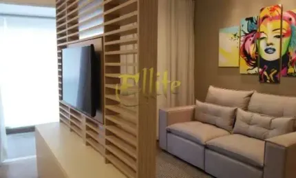 Apartamento de 01 dormitório mobiliado para locação na região do brooklin em são paulo, próxima a estação morumbi!