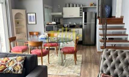 Apartamento de luxo no Brooklin, São Paulo-SP: 1 quarto, 1 suíte, 2 banheiros, 2 vagas, 108m² - Venda ou locação!