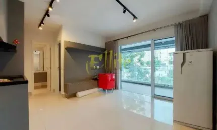 Apartamento sem mobília com 01 dormitório para locação no bairro Indianópolis, São Paulo!