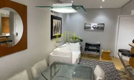 Flat para venda na Vila Nova Conceição, totalmente mobiliado com serviços, próximo da Av Santo Amaro!