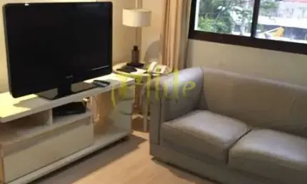 Flat para locação e venda  na Vila Olímpia, totalmente mobiliado com serviços. Excelente localização, próximo dos Shoppings Funchal e JK!