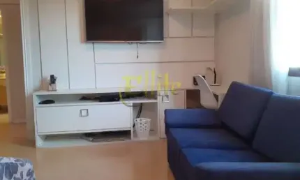 Flat para comprar com 02 quartos no Jardins, totalmente mobiliado com serviços, ao lado do Jardim Pamplona Shopping!