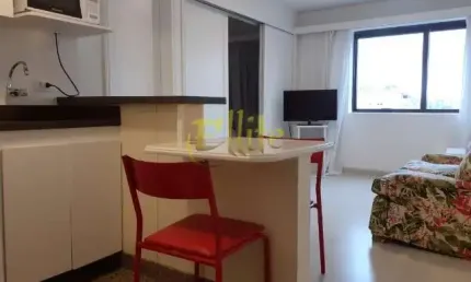 Flat para locação no Itaim, totalmente mobiliado com serviços, próximo da Av Brigadeiro Faria Lima!