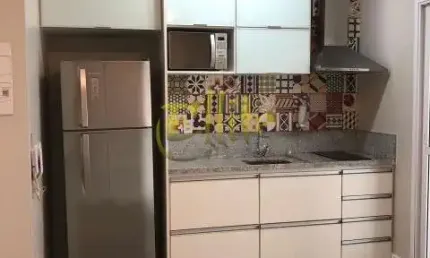 Apartamento mobiliado e decorado com 1 dormitório para locação na região do Brooklin em São Paulo!