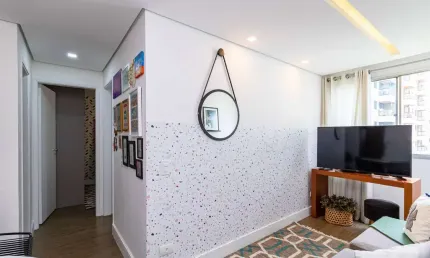 Apartamento com 2 quartos e 1 banheiro à venda ed. manacás - brooklin