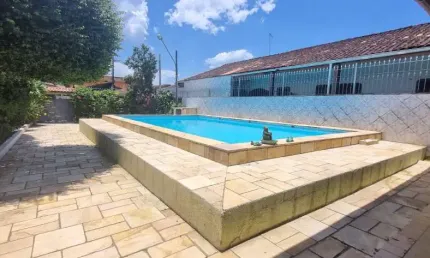 Excepcional imóvel com 2 lotes, 3 dormitórios + edícula no Real, Praia Grande, SP