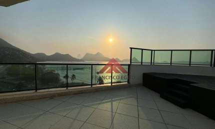 Cobertura com 4 suítes, 240 m - venda por  2.200.000  - Charitas - Niterói/RJ