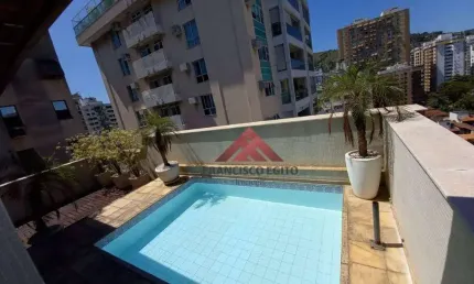 Cobertura com 3 quartos, sendo 3 suíte, à venda, 341 m² por r$ 1.900.000 - icaraí - niterói/rj