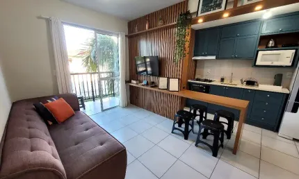 Apartamento mobilado no residencial mar azul na praia dos ingleses
