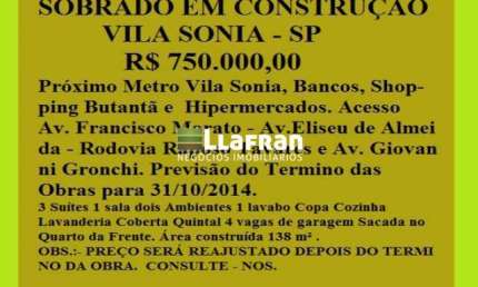 Casa com 3 quartos à venda na Rua Jurupité, Vila Sônia, São Paulo