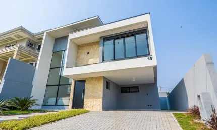 Casa em condomínio fechado com 3 quartos à venda na Rua Vereador Alberto Klemes, 36, Jardim das Américas, Campo Largo, 187 m2 por R$ 1.378.000