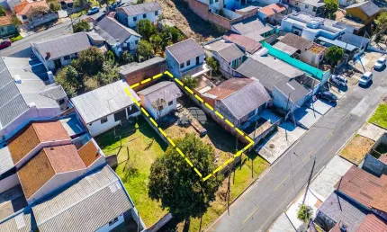Terreno em condomínio fechado à venda na rua paranapanema, 562, iguaçu, araucária, 360 m2 por r$ 320.000