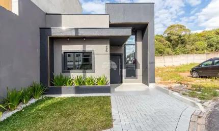 Casa em condomínio fechado com 3 quartos à venda na rua evelázio augusto bley, 152, tatuquara, curitiba, 54 m2 por r$ 389.000