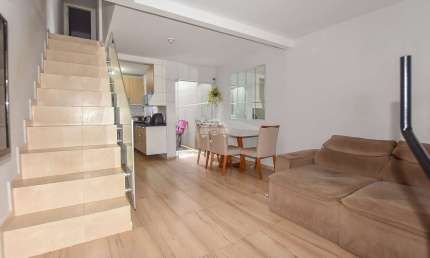 Casa em condomínio fechado com 3 quartos à venda na Rua José Pedro Cardoso, 84, Campo de Santana, Curitiba, 91 m2 por R$ 320.000