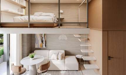 Loft com 2 quartos à venda na Rua Maranhão, 2170, Portão, Curitiba, 31 m2 por R$ 365.055
