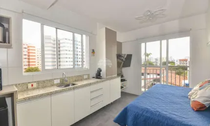 Kitnet / stúdio à venda na avenida presidente wenceslau braz, 3330, portão, curitiba, 19 m2 por r$ 250.000