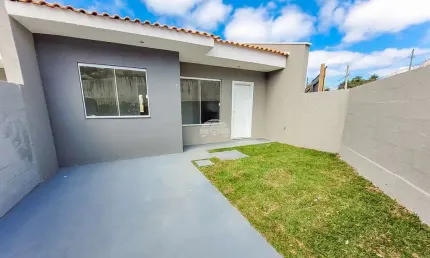 Casa em condomínio fechado com 3 quartos à venda na Rua Guaratuba, 1075, Jardim Guilhermina, Colombo, 52 m2 por R$ 288.500